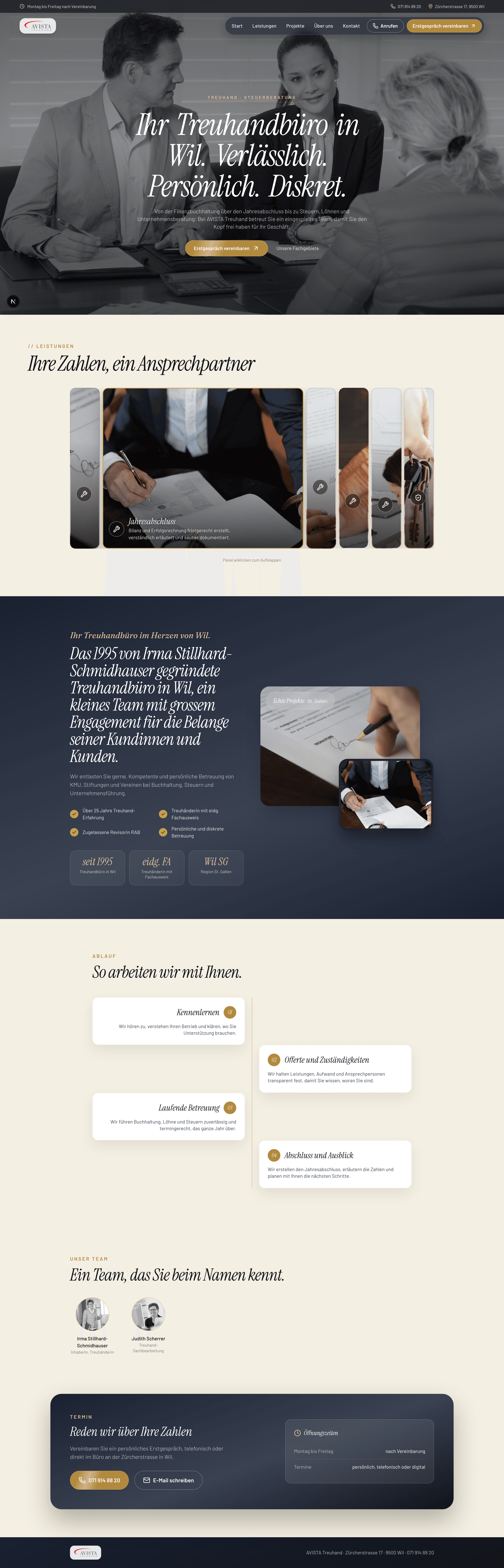 Entwurf der neuen Startseite